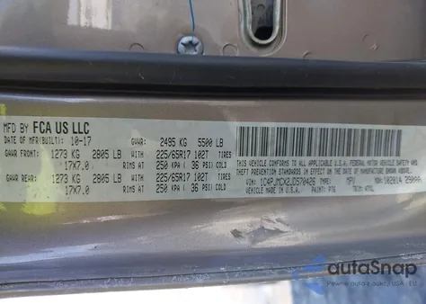 2018 Jeep Cherokee Latitude 4X4 из США, поврежденный, VIN 1C4PJMCX2JD570426